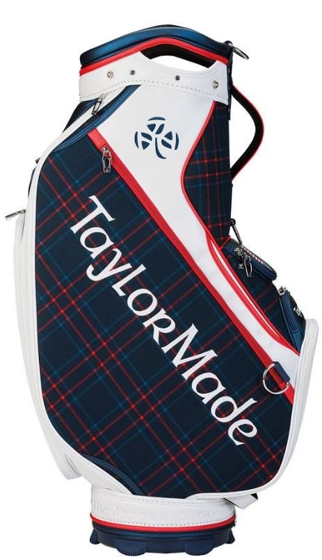 TaylorMade Patriotic Plaid staff bag, červeno/bílo/modrý