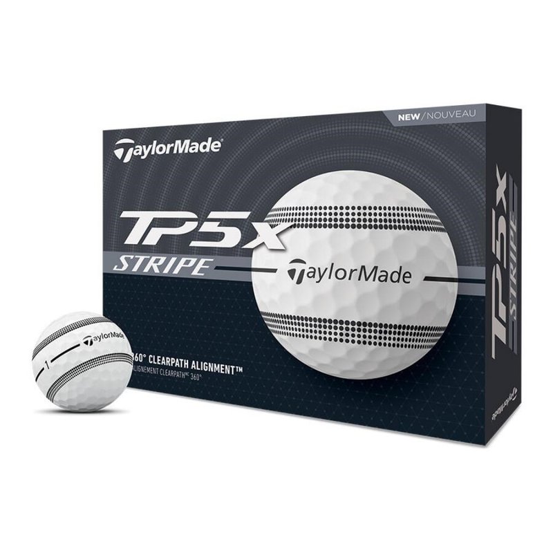 TaylorMade TP5x Stripe golfové míčky