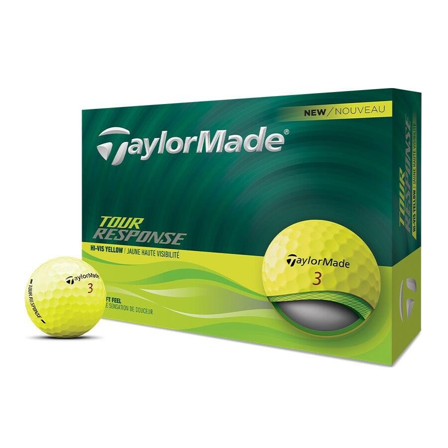TaylorMade Tour Response golfové míčky, žluté