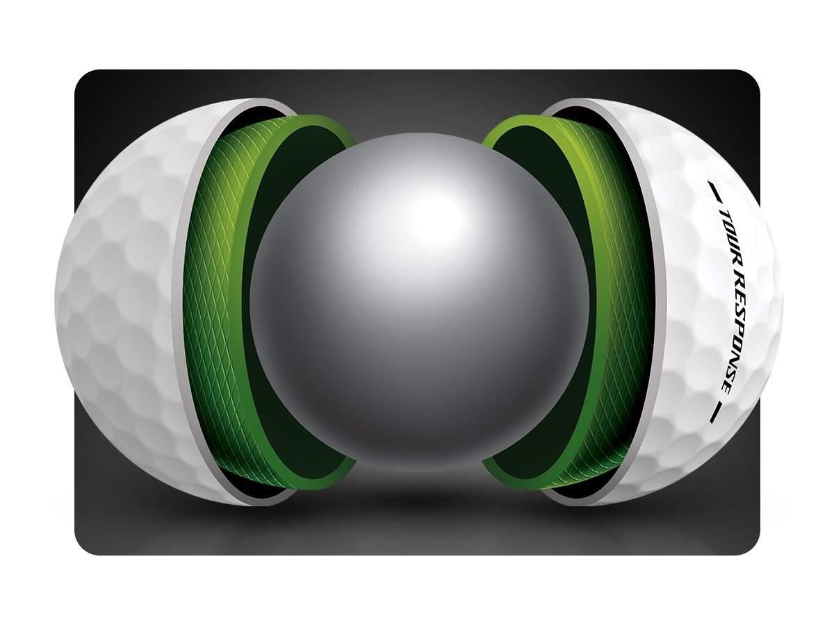 TaylorMade Tour Response golfové míčky, žluté
