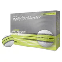 TaylorMade Tour Response Neon Stripe golfové míčky, bílo/žluté
