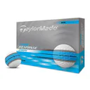 TaylorMade Tour Response Neon Stripe golfové míčky, bílo/modré