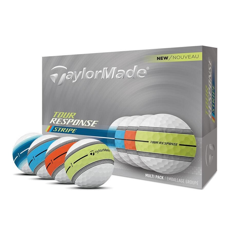 TaylorMade Tour Response Neon Stripe golfové míčky, multi-pack