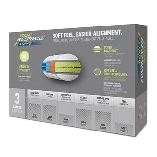 TaylorMade Tour Response Neon Stripe golfové míčky, multi-pack