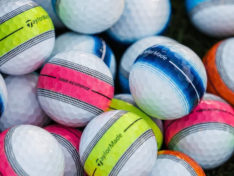 TaylorMade Tour Response Neon Stripe golfové míčky, multi-pack