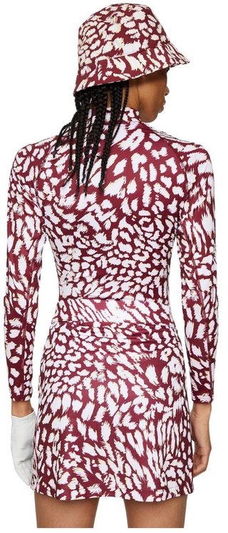 J.Lindeberg Asa Print Soft Compression dámský top, glitch leo lime