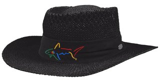 Greg Norman Signature Straw klobouk, černý