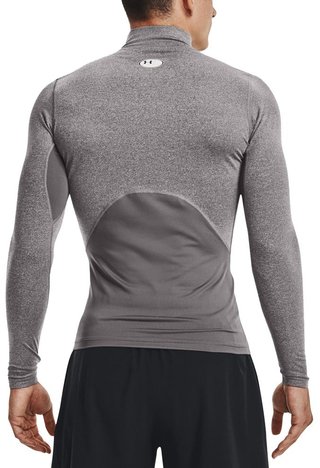 Under Armour CG Armour Fitted Mock pánské funkční tričko, šedé