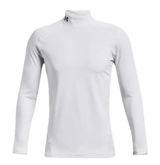 Under Armour CG Armour Fitted Mock pánské funkční tričko, bílé