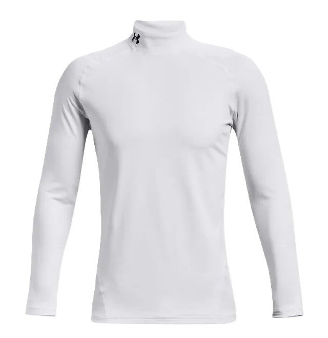 Under Armour CG Armour Fitted Mock pánské funkční tričko, bílé