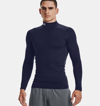 Under Armour ColdGear® Compression Mock pánský top, modrý