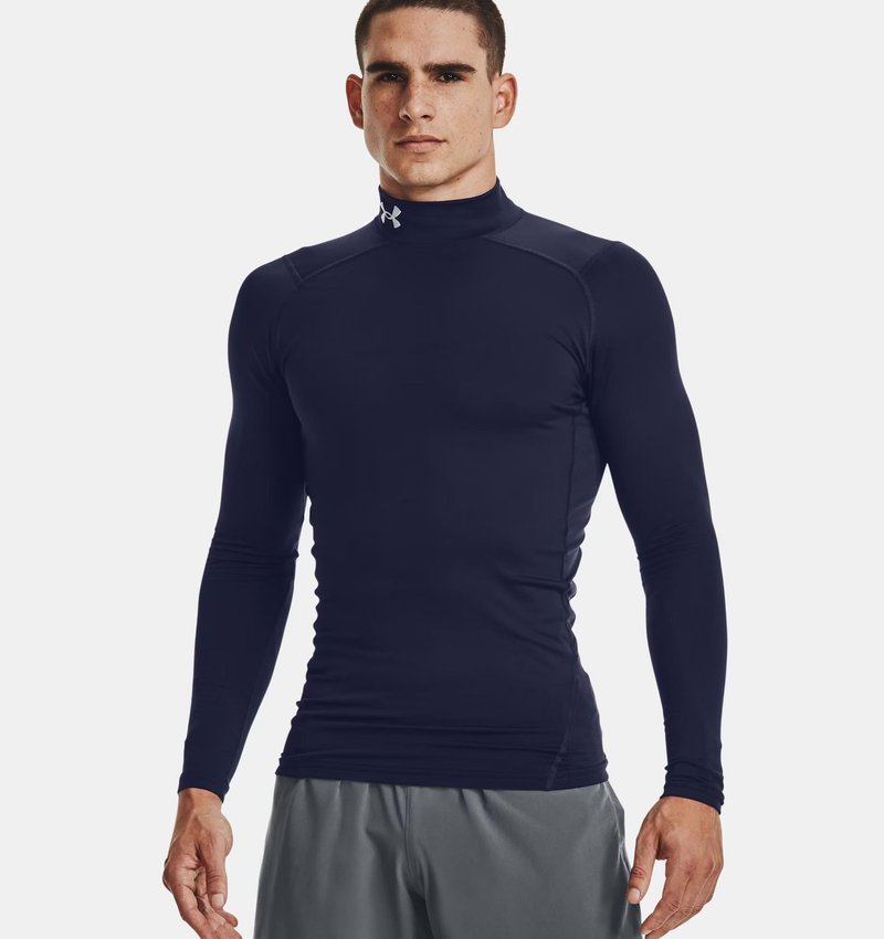 Under Armour ColdGear® Compression Mock pánský top, modrý