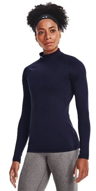 Under Armour Authentics Mockneck dámské thermo tričko, tmavě modré