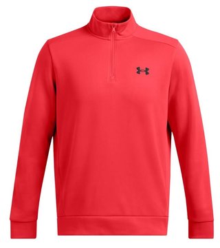 Under Armour Fleece 1/4 zip pánská mikina, červená