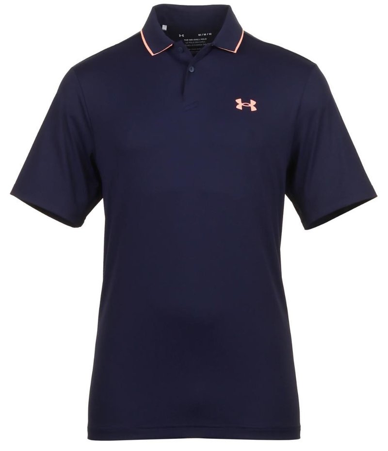 Under Armour Iso-Chill pánské polo, midnigt navy/flare orange