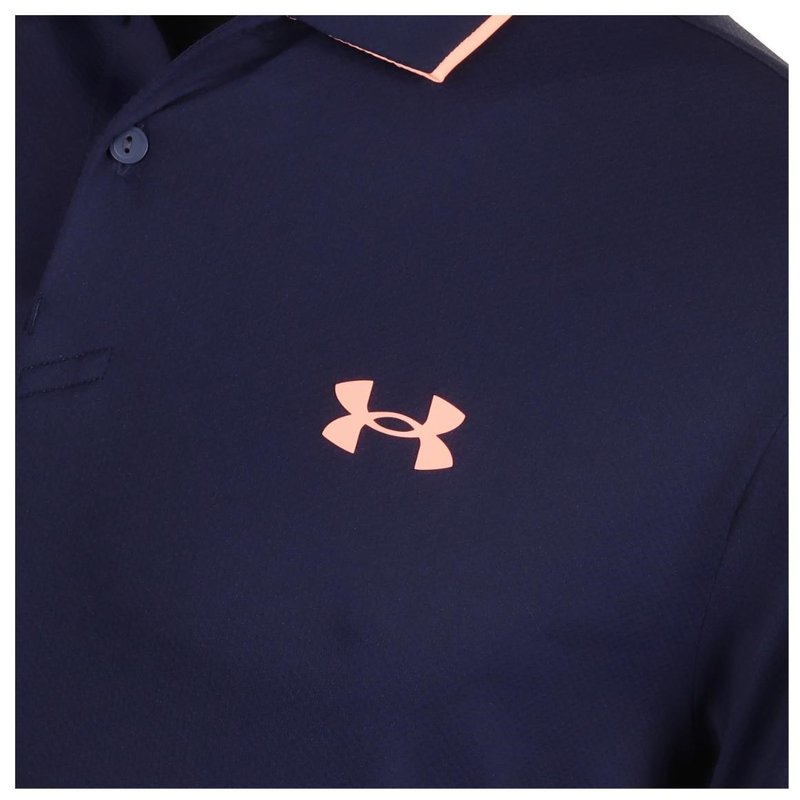 Under Armour Iso-Chill pánské polo, midnigt navy/flare orange