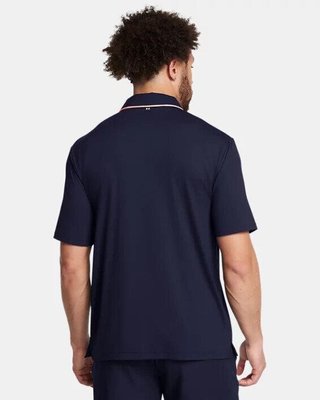 Under Armour Iso-Chill pánské polo, midnigt navy/flare orange