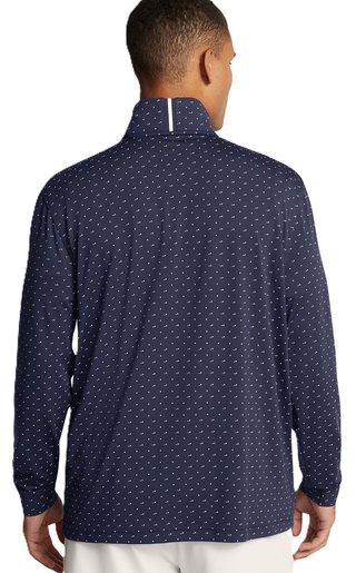 Under Armour Playoff Printed 1/4 Zip pánská mikina, tmavě modro/bílá