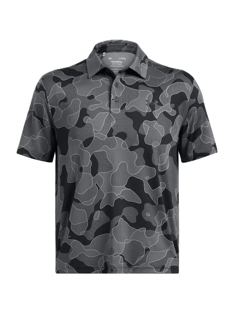 Under Armour Playoff 3.0 Printed pánské polo, černé