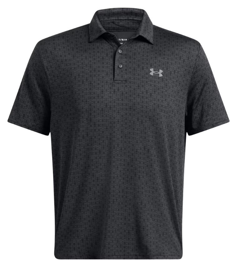 Under Armour Playoff 3.0 Printed pánské polo, anthracite/black/castlerock