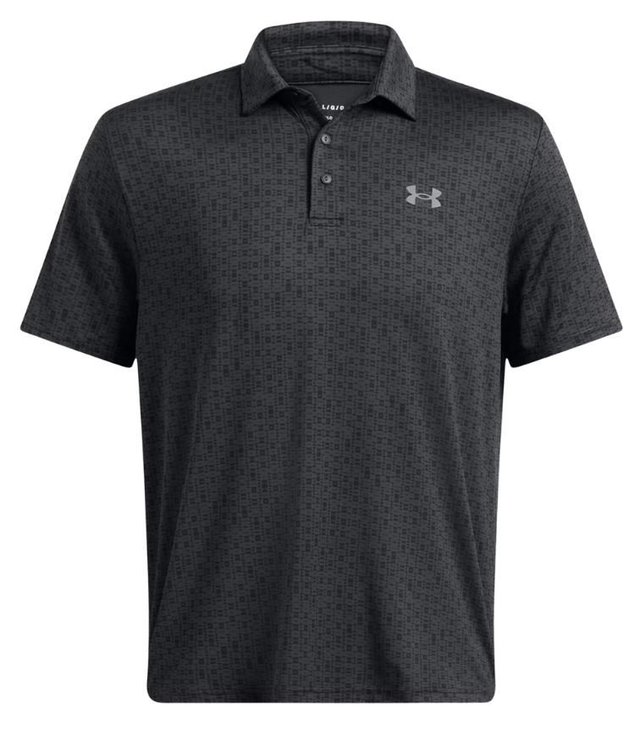 Under Armour Playoff 3.0 Printed pánské polo, anthracite/black/castlerock