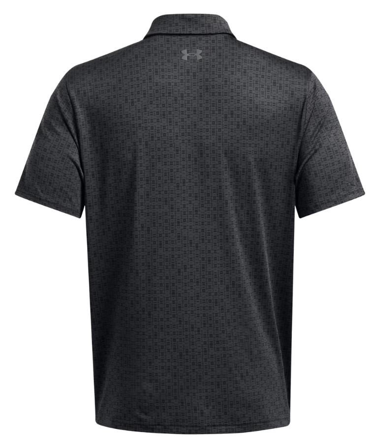 Under Armour Playoff 3.0 Printed pánské polo, anthracite/black/castlerock