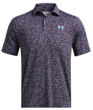 Under Armour Playoff 3.0 Printed pánské polo, modro/vínové