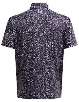Under Armour Playoff 3.0 Printed pánské polo, modro/vínové