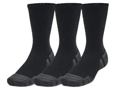 Under Armour Performance Tech Crew unisex ponožky, černé