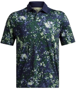 Under Armour T2G Printed pánské polo, retro green/midnight navy