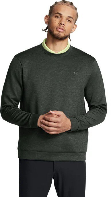 Under Armour Drive Midlayer Crew pánská mikina, lesní zelená