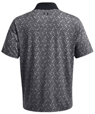 Under Armour Playoff 3.0 Check Jaquard pánské polo, černo/bílé