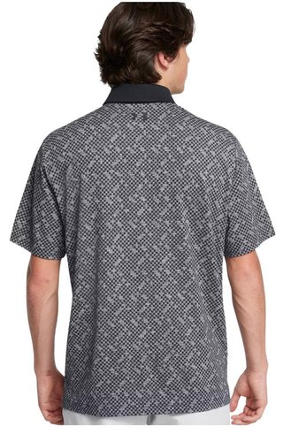 Under Armour Playoff 3.0 Check Jaquard pánské polo, černo/bílé
