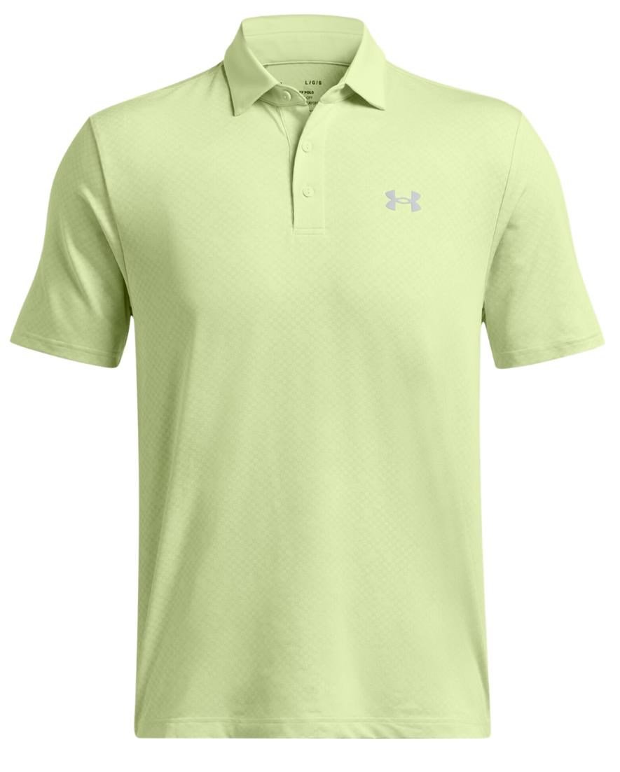 Under Armour Playoff 3.0 Check Jaquard pánské polo, zelené