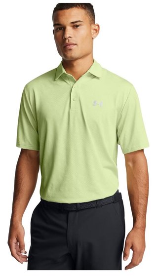 Under Armour Playoff 3.0 Check Jaquard pánské polo, zelené
