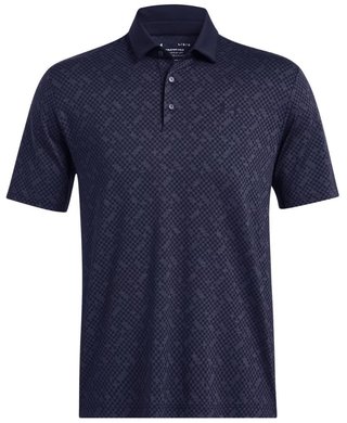 Under Armour Playoff 3.0 Check Jaquard pánské polo, midnight navy