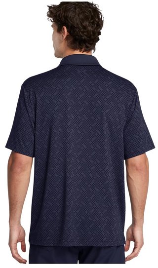 Under Armour Playoff 3.0 Check Jaquard pánské polo, midnight navy
