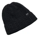 Under Armour Halftime Cable Knit dámská zimní čepice, černá