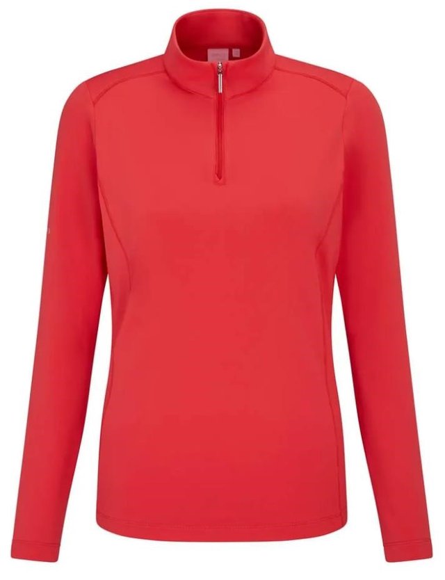 PING Aveline Half Zip dámská mikina, cayenne
