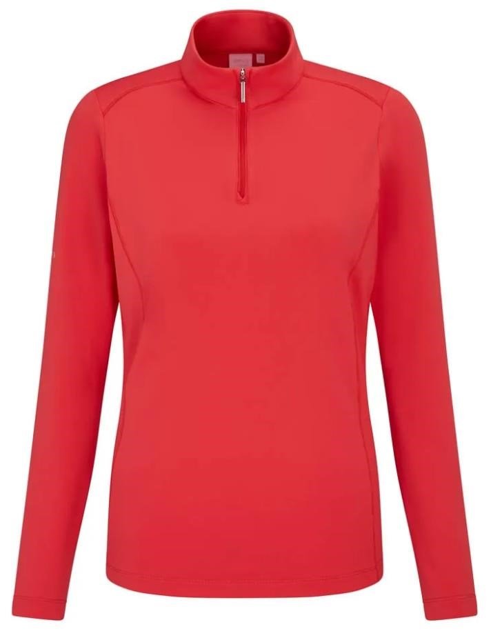 PING Aveline Half Zip dámská mikina, cayenne