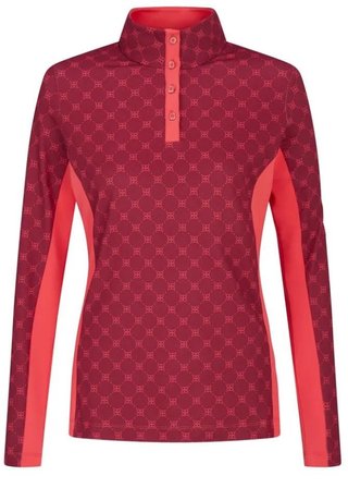 PING Lolette Printed dámská mikina, tibetan red multi/cayenne