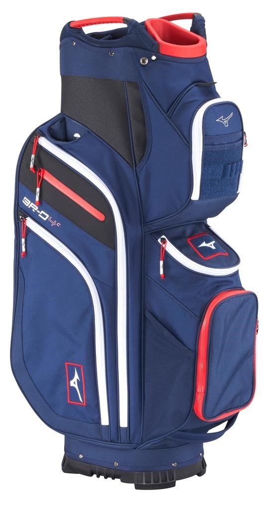 Mizuno BR-D4 cart bag, modro/červený