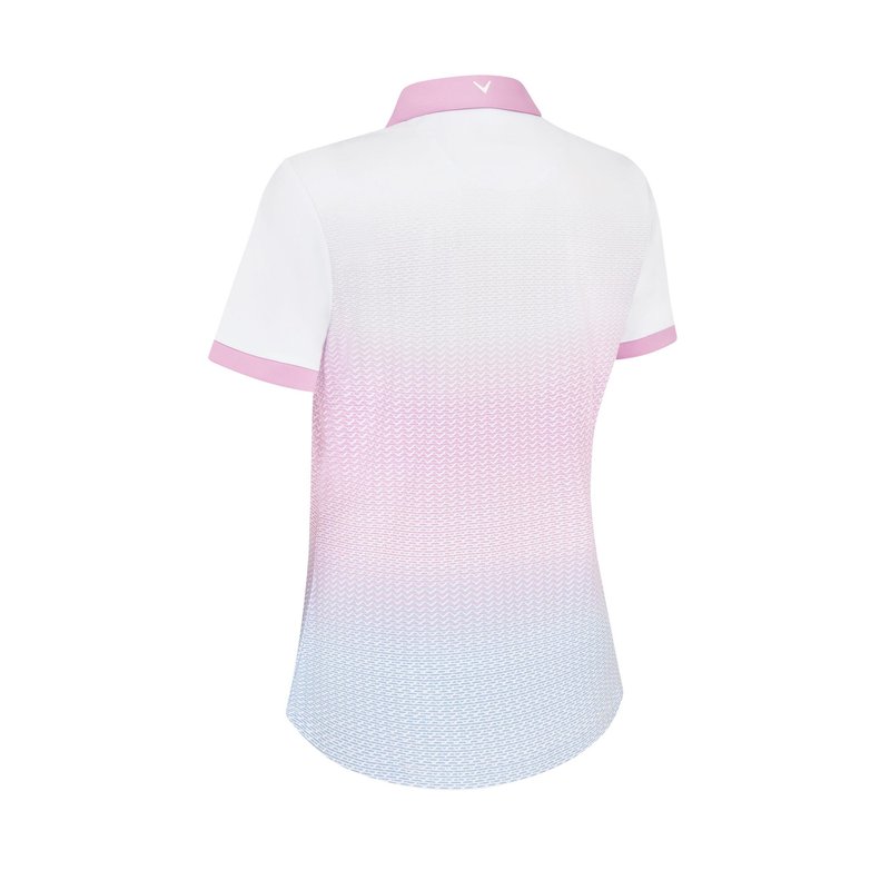 Callaway Chev Gradient Short Sleeve dámské polo, bílé