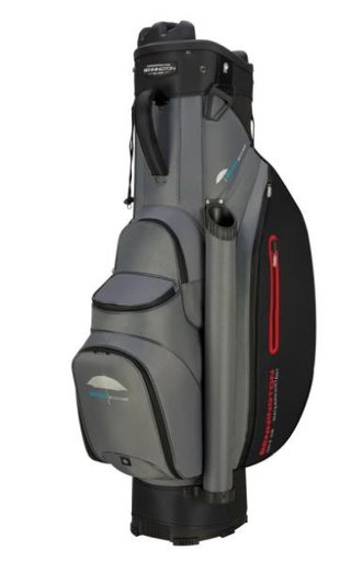 Bennington QO9 Water Resistant cart bag, šedo/černo/červený