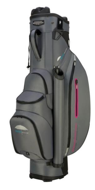 Bennington QO9 Water Resistant cart bag, šedo/černo/růžový