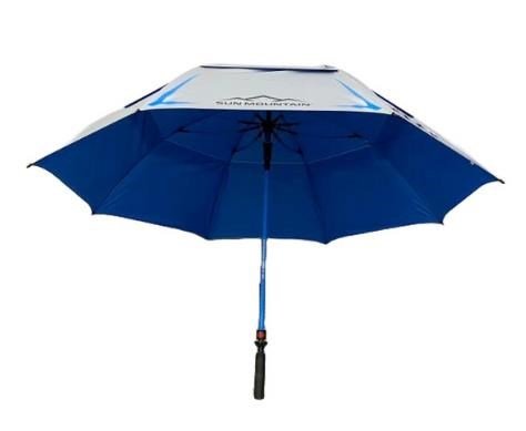 Sun Mountain H2NO Chrome UV golfový deštník 68", modrý