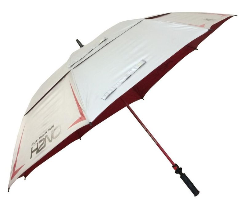 Sun Mountain H2NO Chrome UV golfový deštník 68", červený