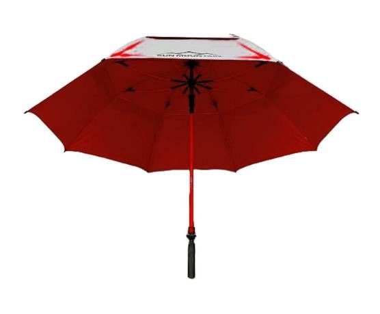Sun Mountain H2NO Chrome UV golfový deštník 68", červený