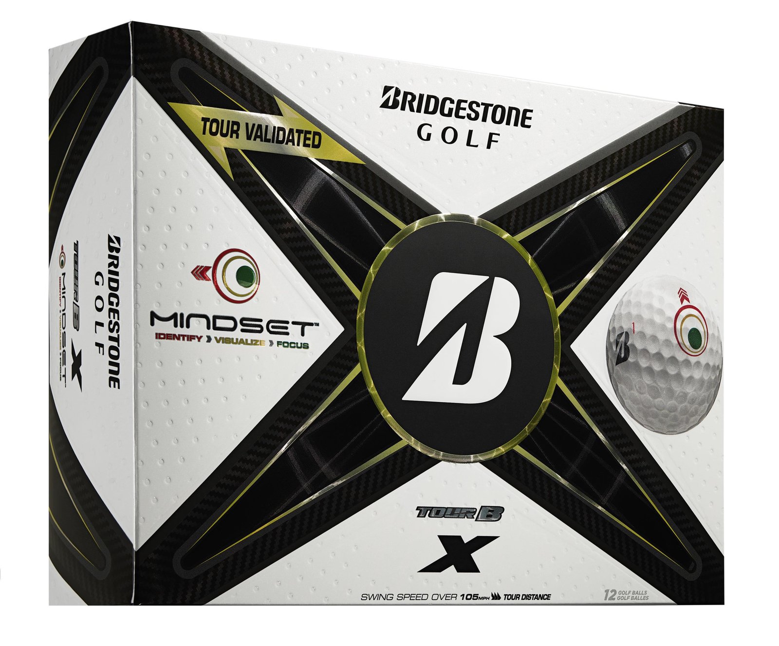 Bridgestone Tour B X MindSet golfové míčky