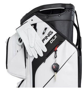 Ping DLX cart bag, bílo/šedo/modrý